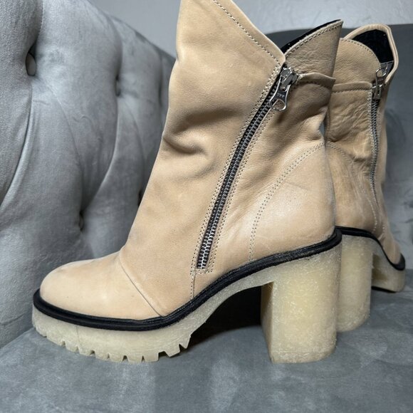 Free People Jack Leather Zip Ankle Boot Size‎ 38 - Picture 11 of 12